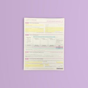 Doterra wellness advocate agreement US tear pad sheets